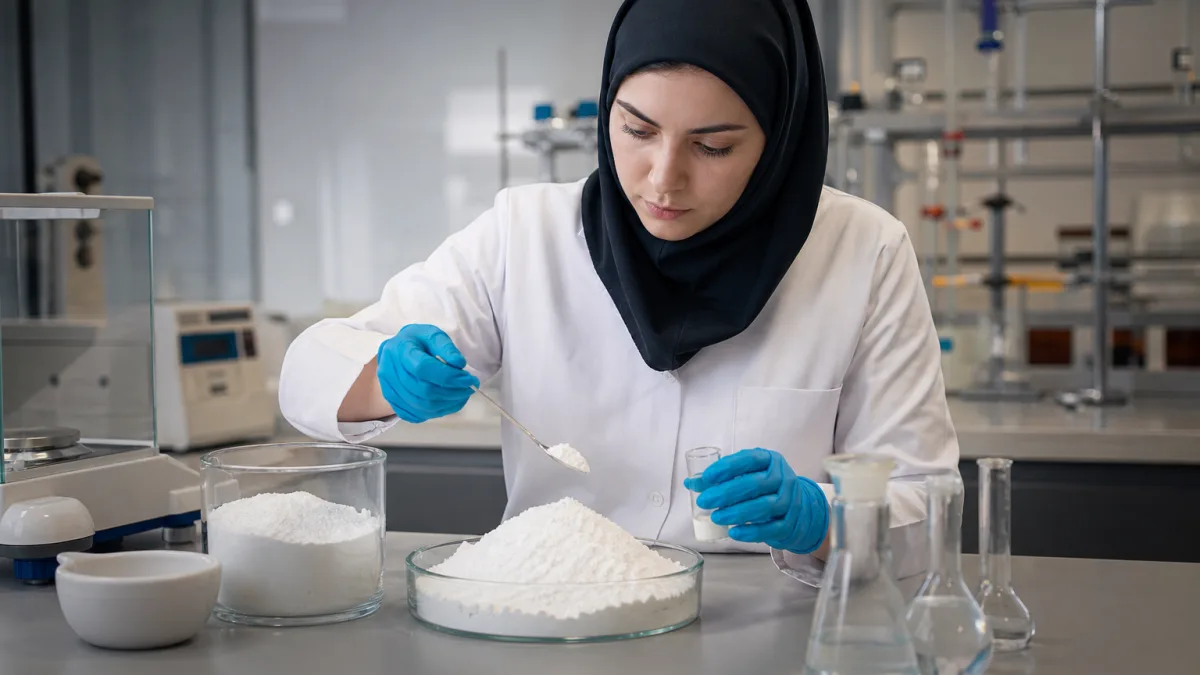 کلسیم کربنات شرکت مینو با ساختار صنعتی و دانه‌بندی کنترل‌شده